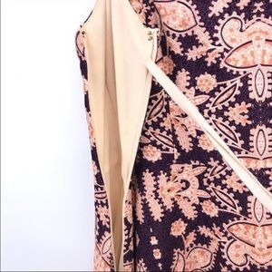 Anthropologie Cour Royal V-Neck Fit & Flare Dress